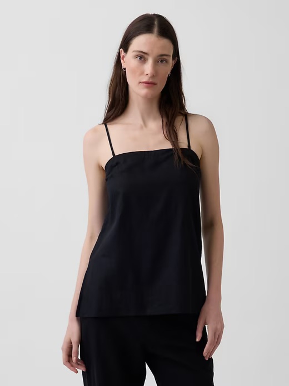 GAP Black linen blend Camisole (without straps)